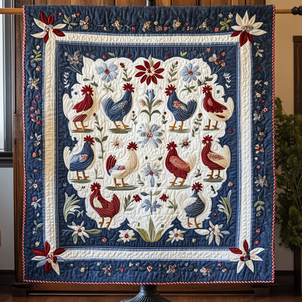 Chicken DAI110225102 Quilt Blanket