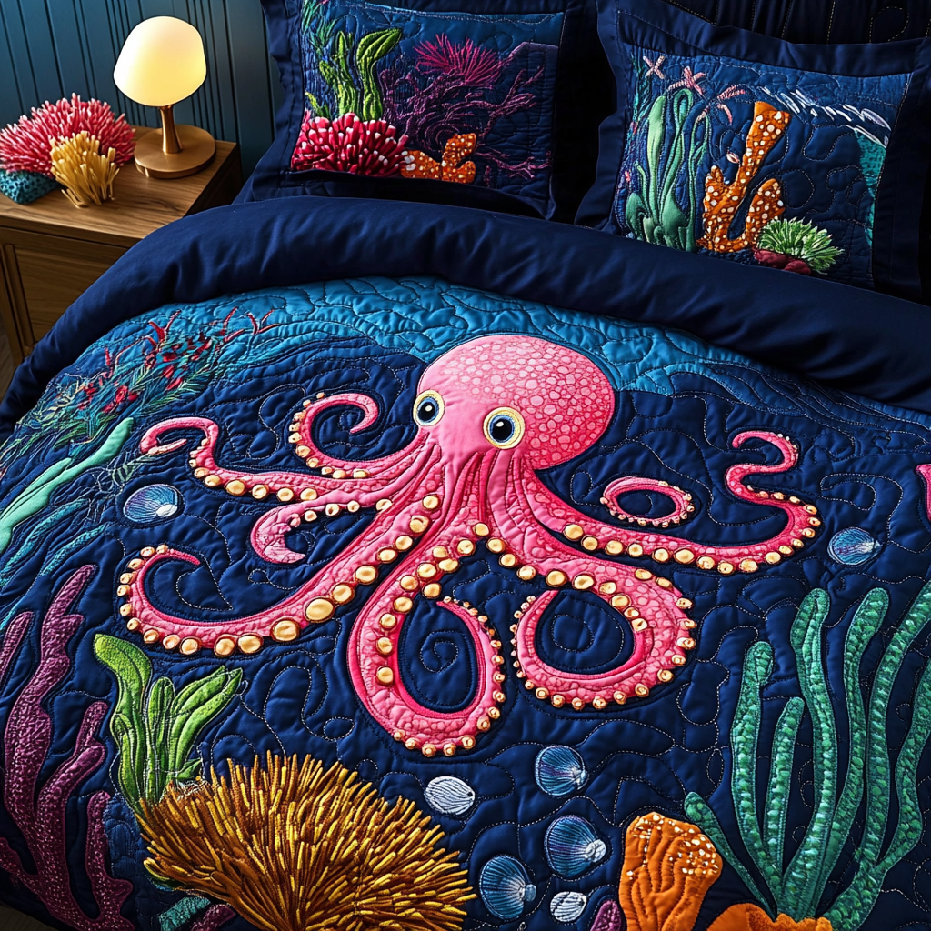 Octopus DAI110225236 Quilt Bedding Set