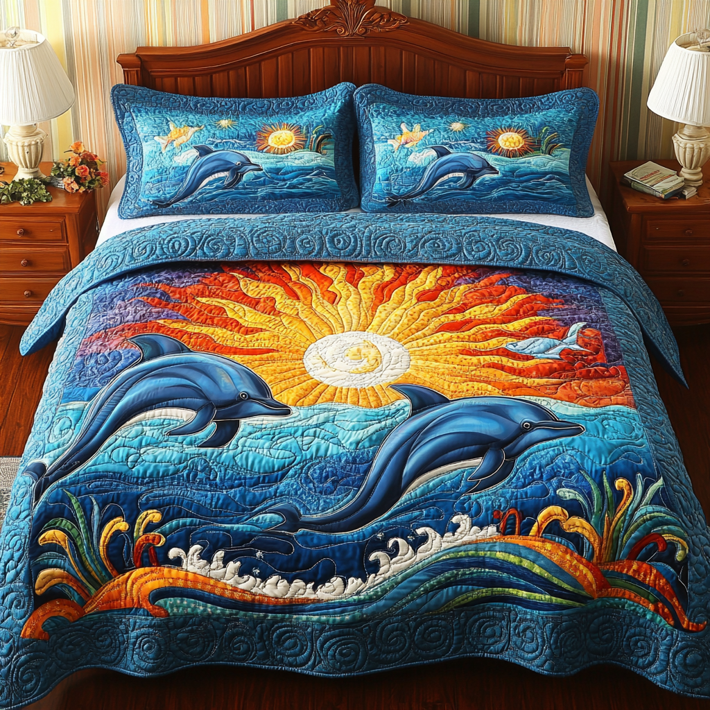 Dolphin DAI190225138 Quilt Bedding Set