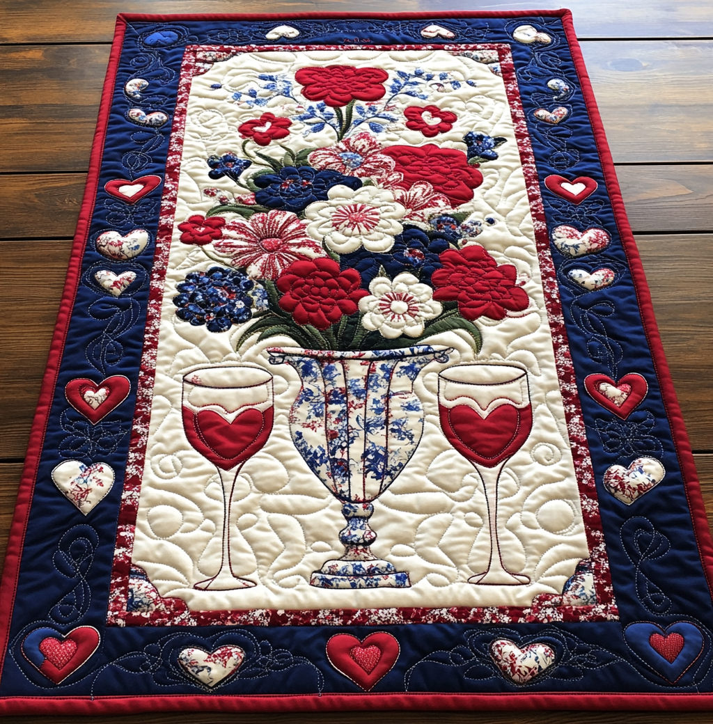 Patriotic DAI110225384 Quilted Table Runner