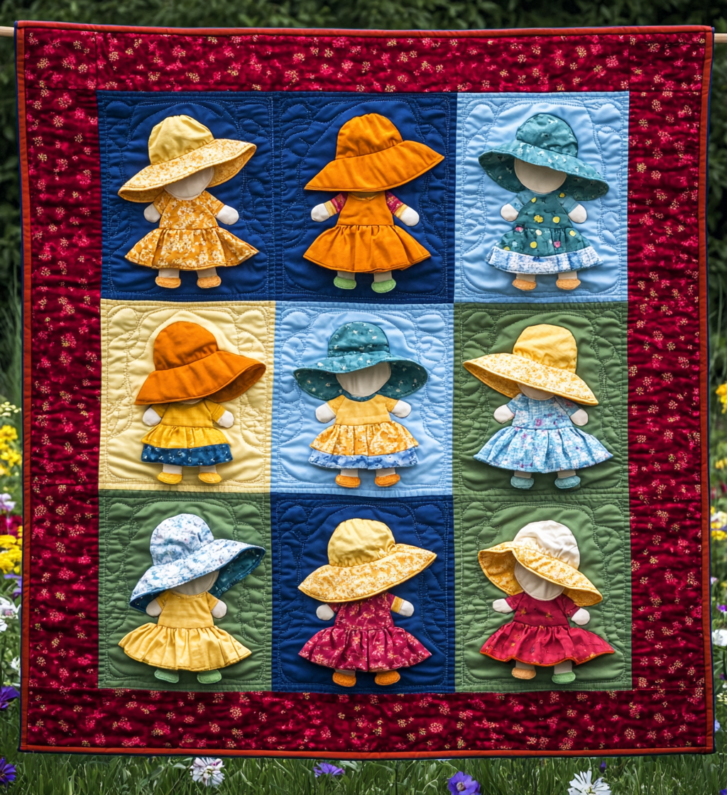 Sunbonnet Sue DAI200125243 Quilt Blanket