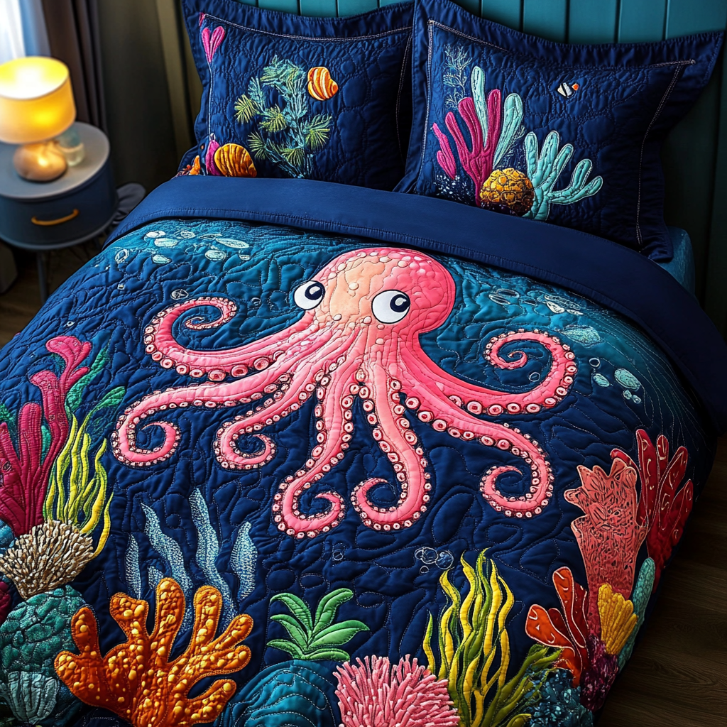 Octopus DAI110225233 Quilt Bedding Set