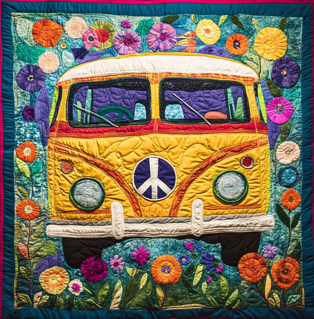 Camping Caravan DAI190225029 Quilt Blanket