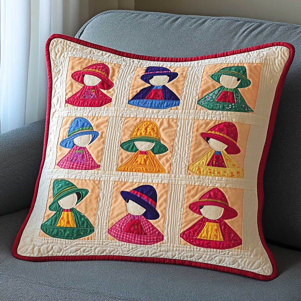 Sunbonnet Sue DAI200125305 Quilted Pillow Case
