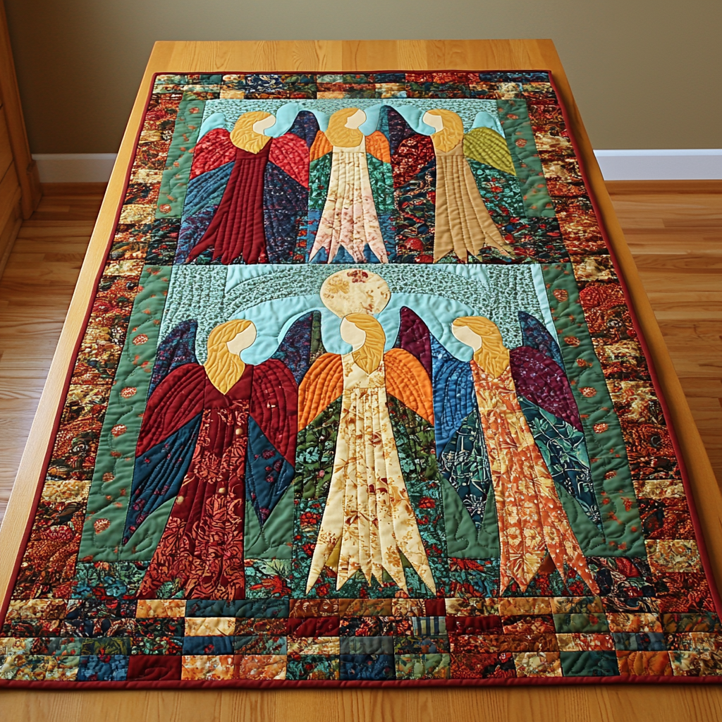 Angel DAI190225259 Quilted Table Runner