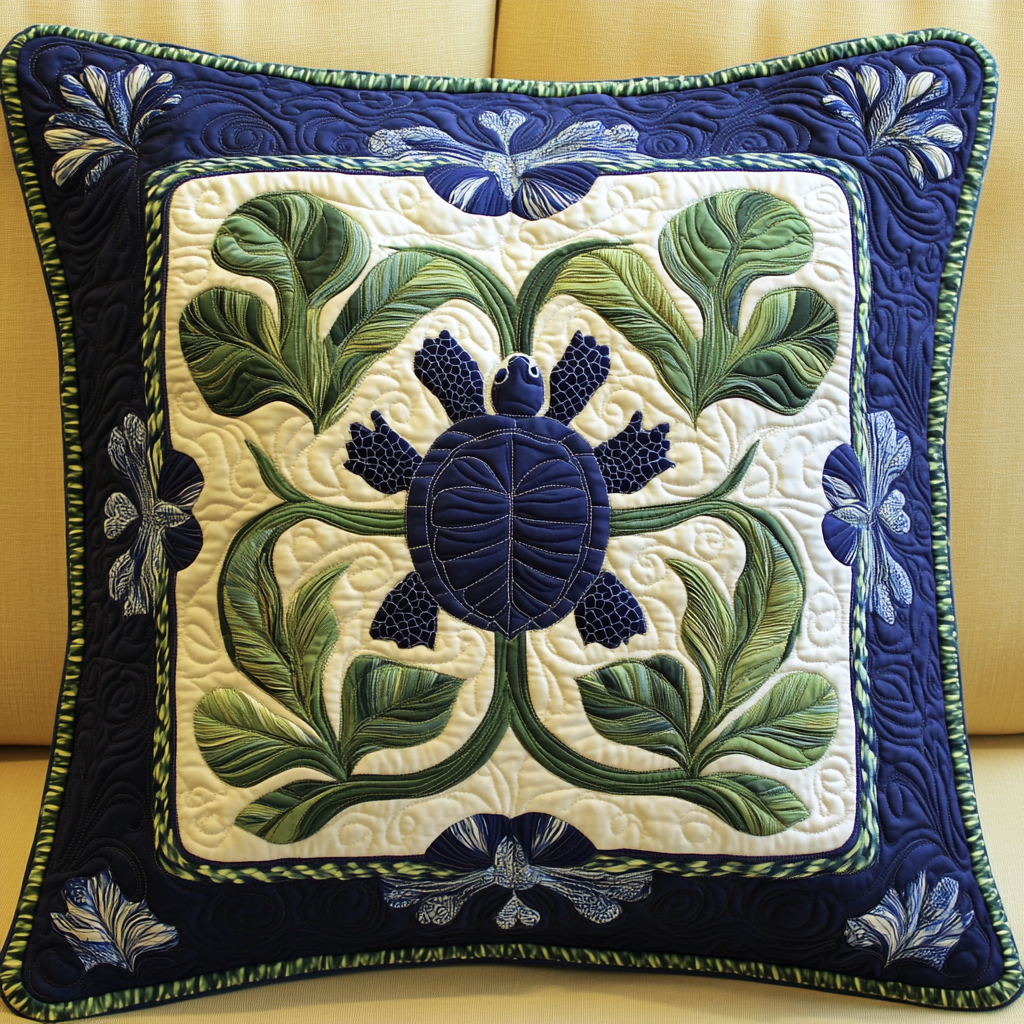 Hawaiian Turtle DAI040225373 Quilted Pillow Case