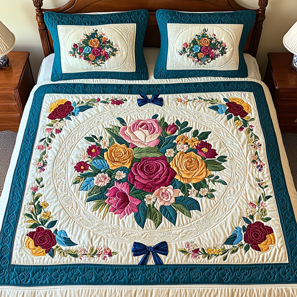 Flower DAI110225152 Quilt Bedding Set