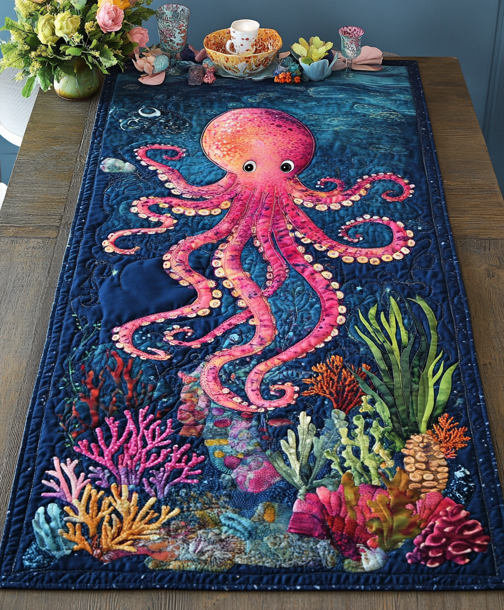 Octopus DAI110225408 Quilted Table Runner