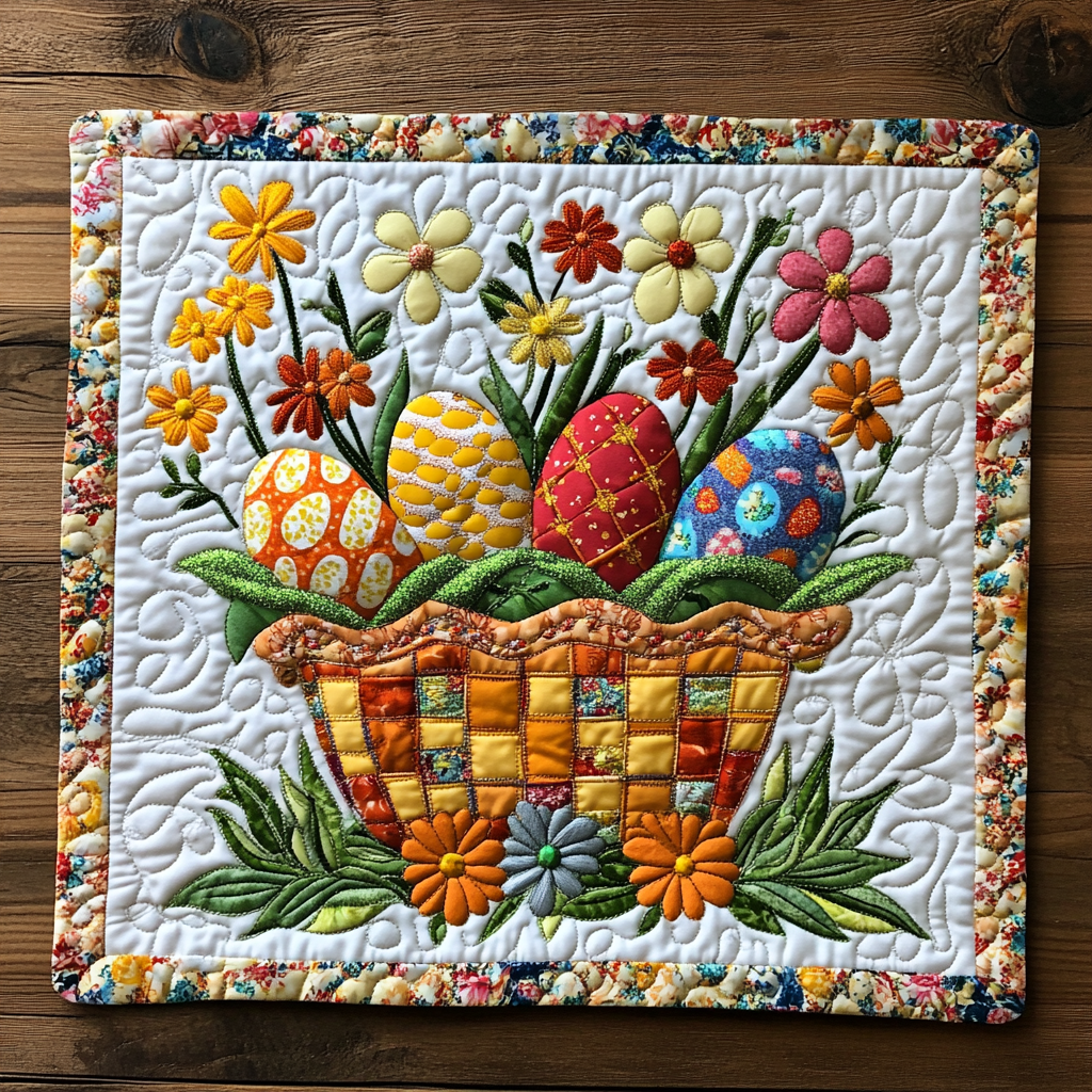 Easter Egg DAI090125267 Quilted Placemats