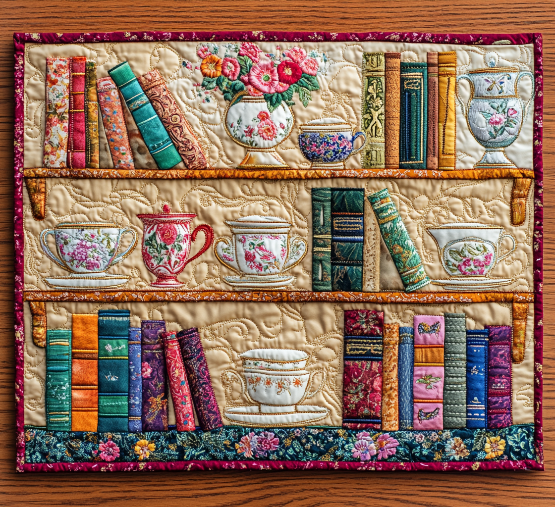 Bookcase DAI110225422 Quilted Placemats