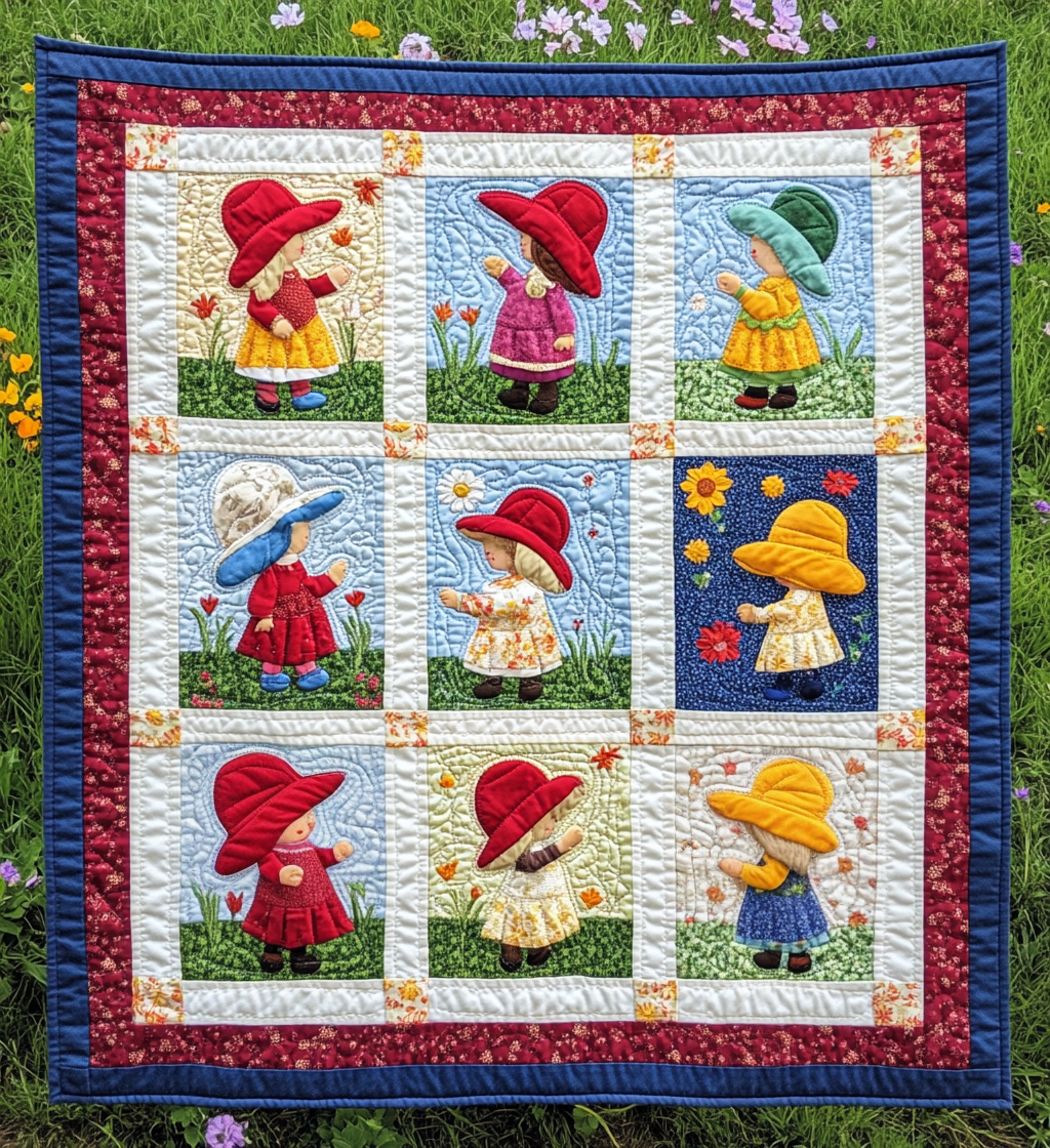 Sunbonnet Sue DAI200125238 Quilt Blanket
