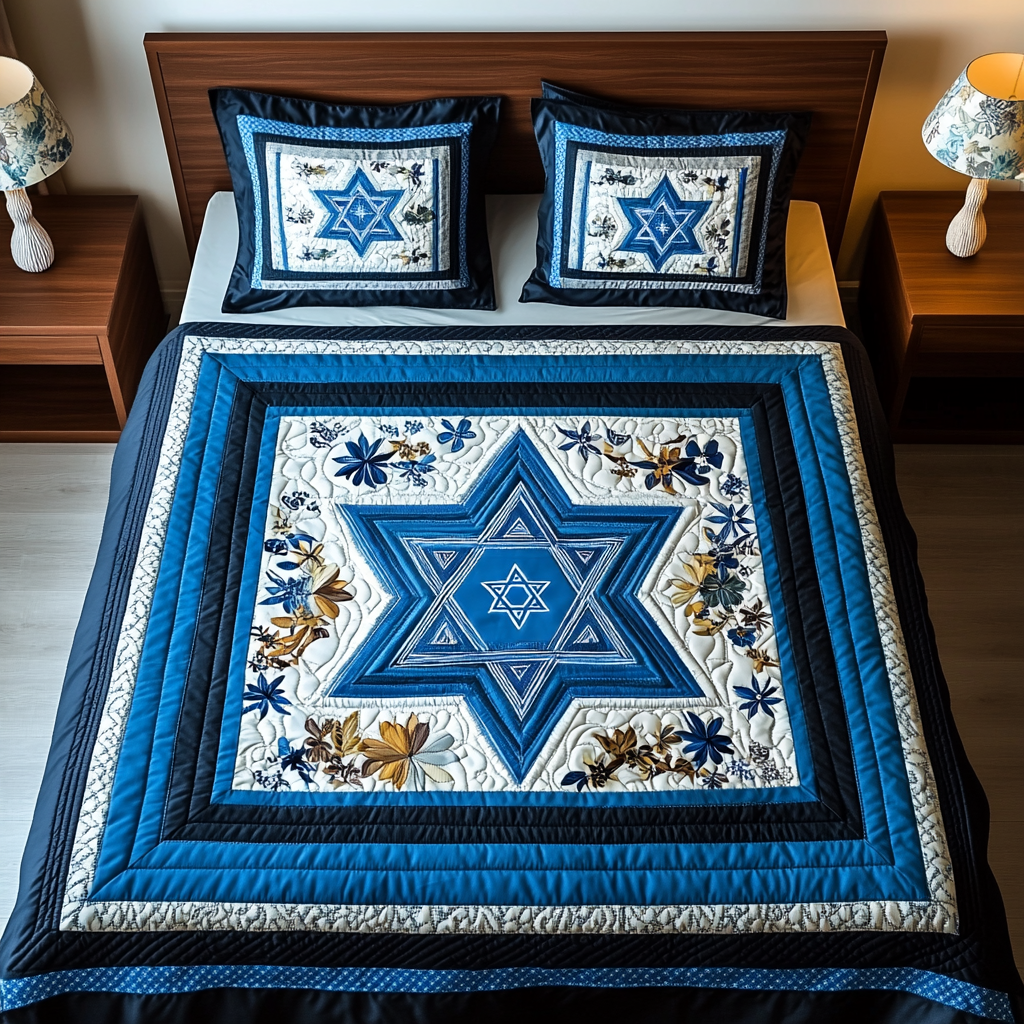 Jewish Star Of David DAI190225160 Quilt Bedding Set