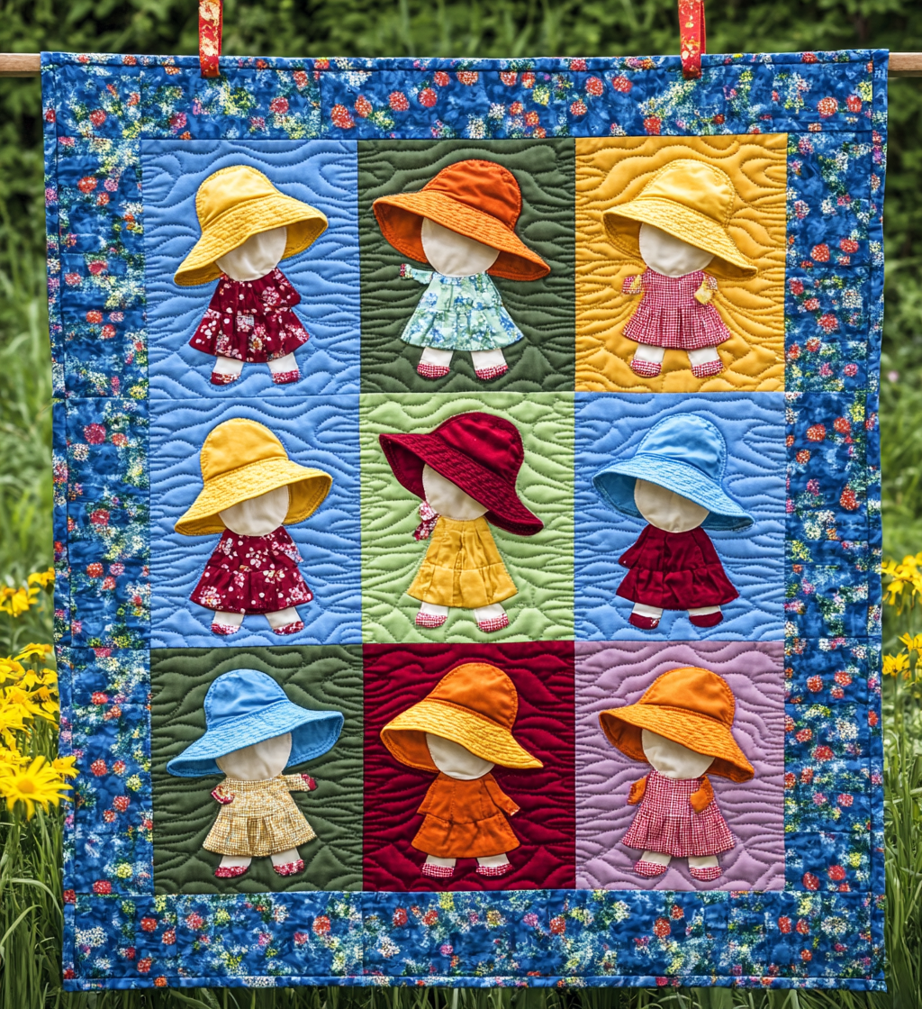 Sunbonnet Sue DAI200125242 Quilt Blanket