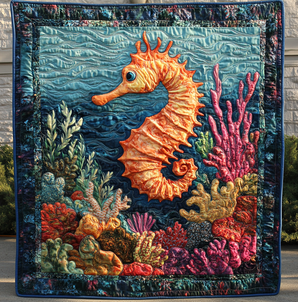 Seahorse DAI110225106 Quilt Blanket
