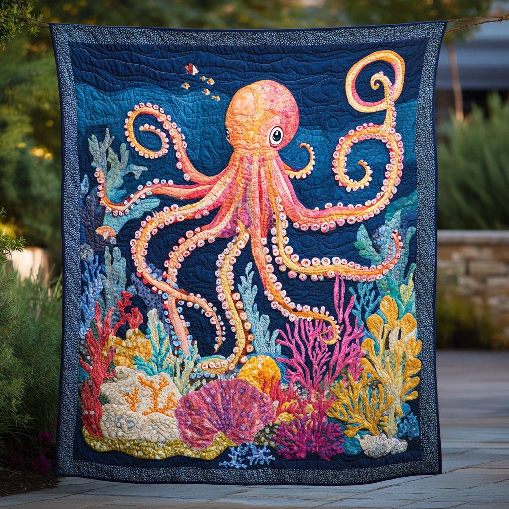 Octopus DAI110225112 Quilt Blanket