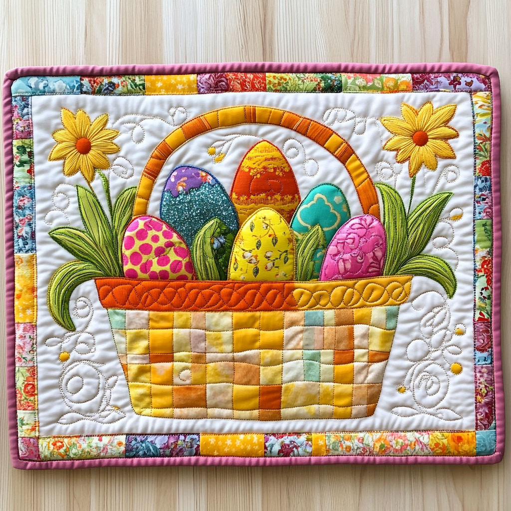 Easter Egg DAI090125265 Quilted Placemats