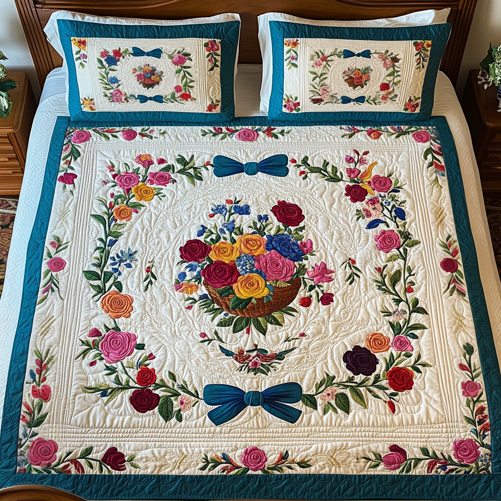Flower DAI110225149 Quilt Bedding Set