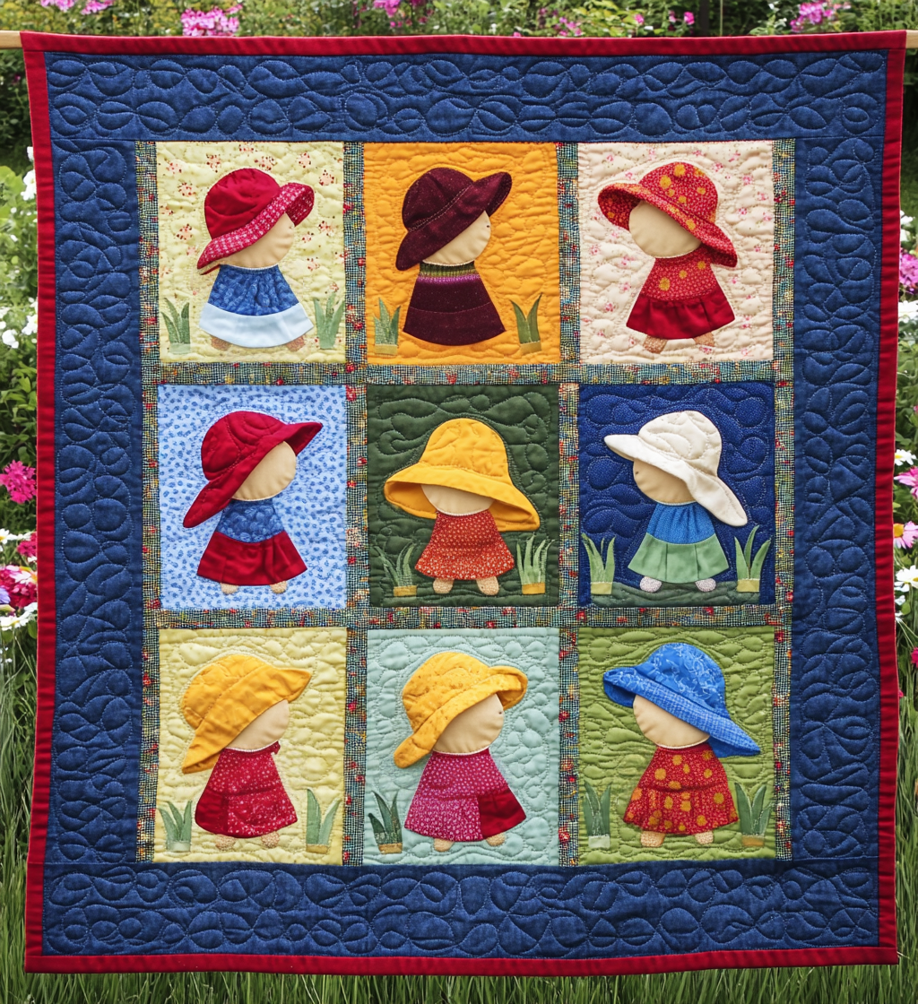 Sunbonnet Sue DAI200125239 Quilt Blanket