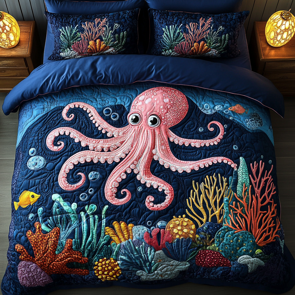Octopus DAI110225232 Quilt Bedding Set