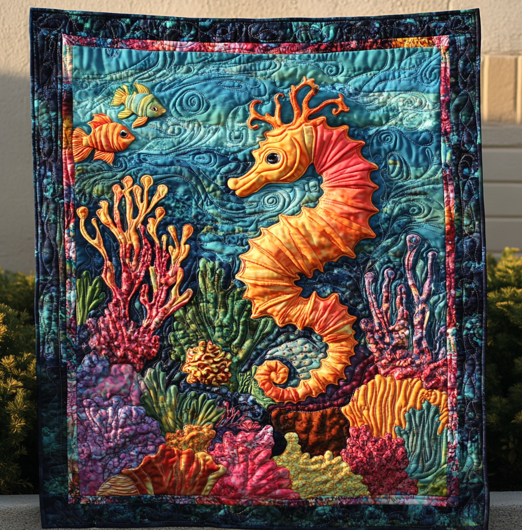 Seahorse DAI110225108 Quilt Blanket