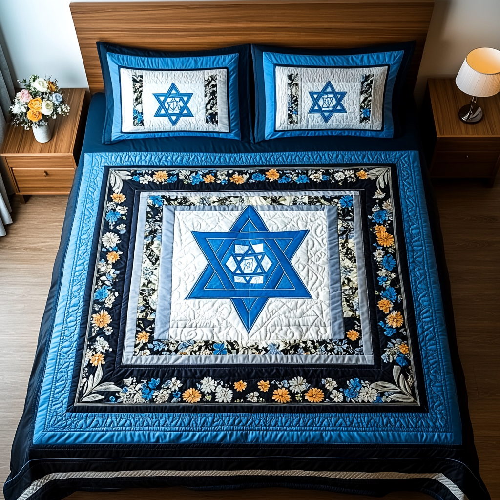 Jewish Star Of David DAI190225159 Quilt Bedding Set