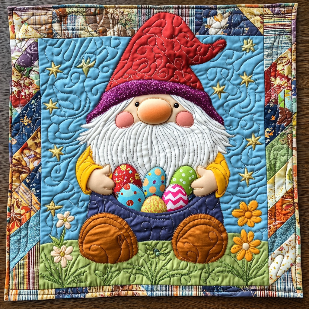 Easter Gnome DAI090125273 Quilted Placemats