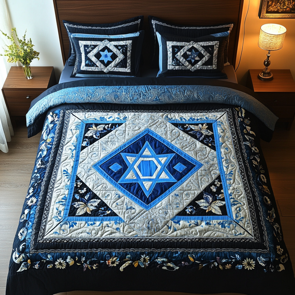 Jewish Star Of David DAI190225155 Quilt Bedding Set