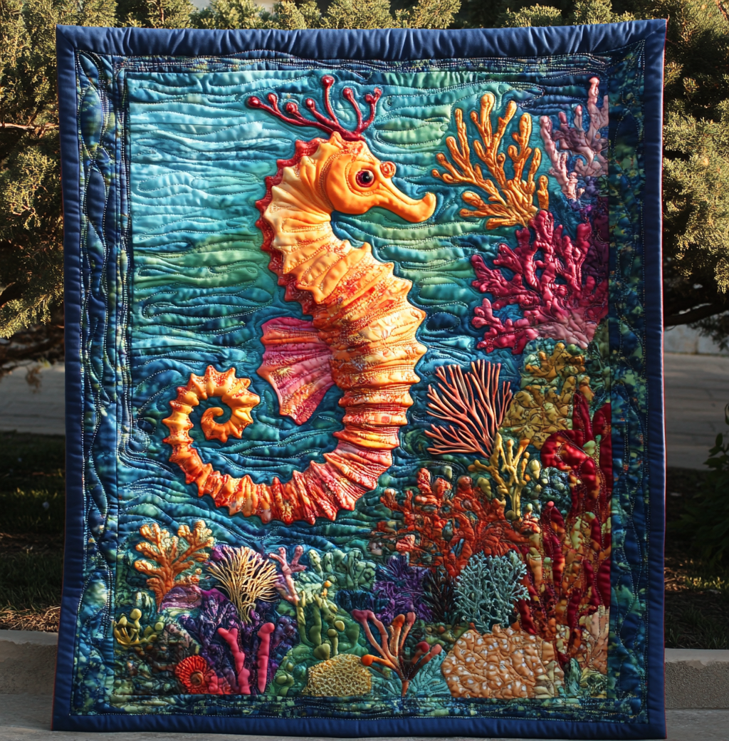 Seahorse DAI110225107 Quilt Blanket
