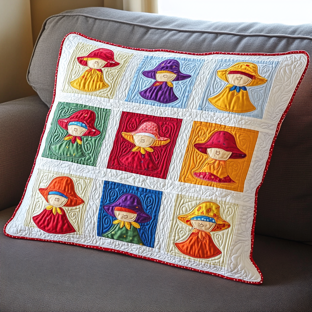 Sunbonnet Sue DAI200125306 Quilted Pillow Case