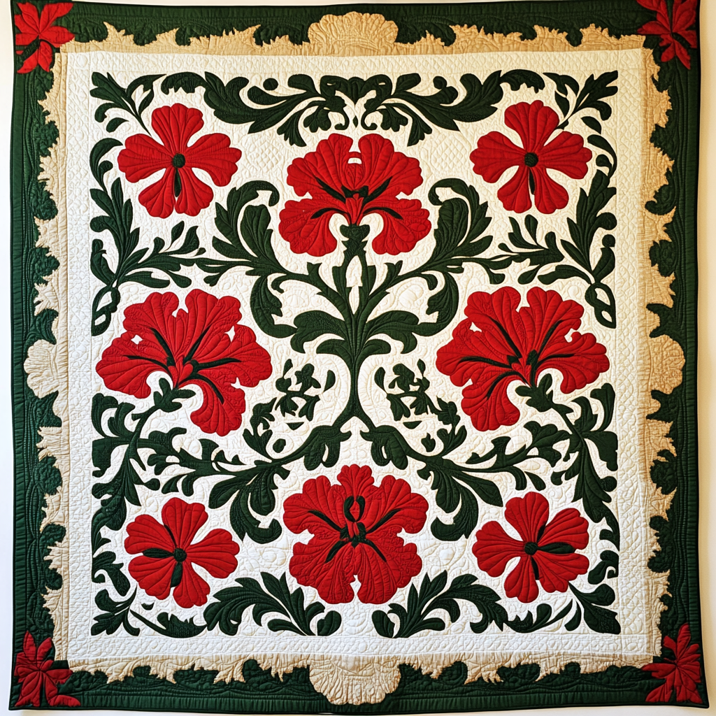 Hawaiian Hibiscus DAI040225067 Quilt Blanket