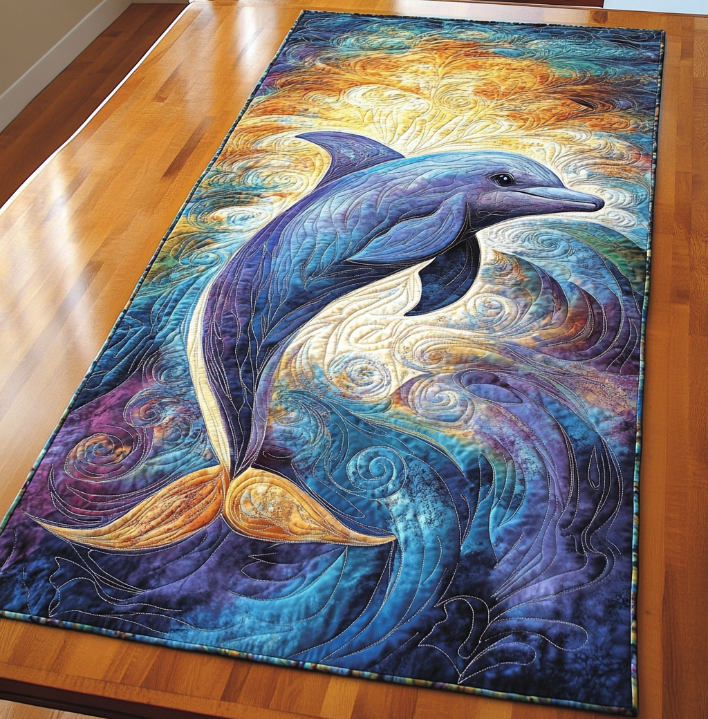 Whale DAI190225290 Quilted Table Runner