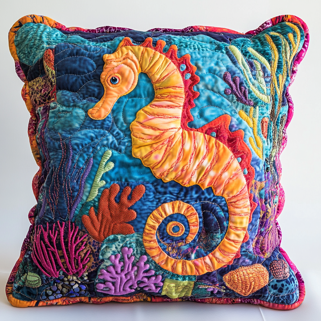 Seahorse DAI110225310 Quilted Pillow Case