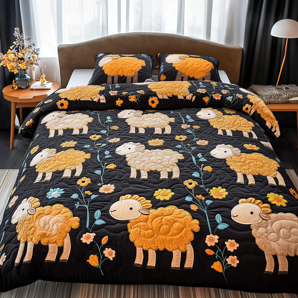 Sheep DAI110225182 Quilt Bedding Set