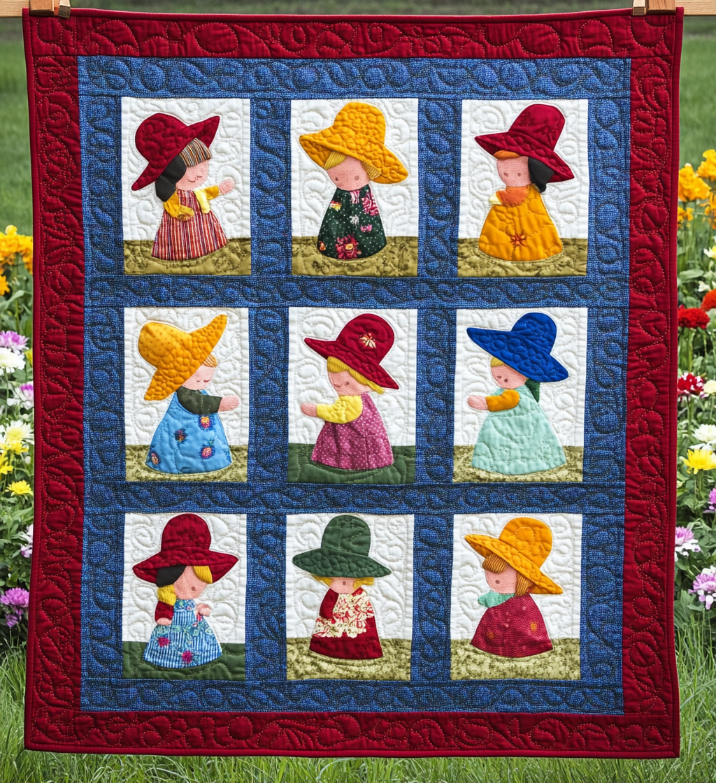 Sunbonnet Sue DAI200125237 Quilt Blanket