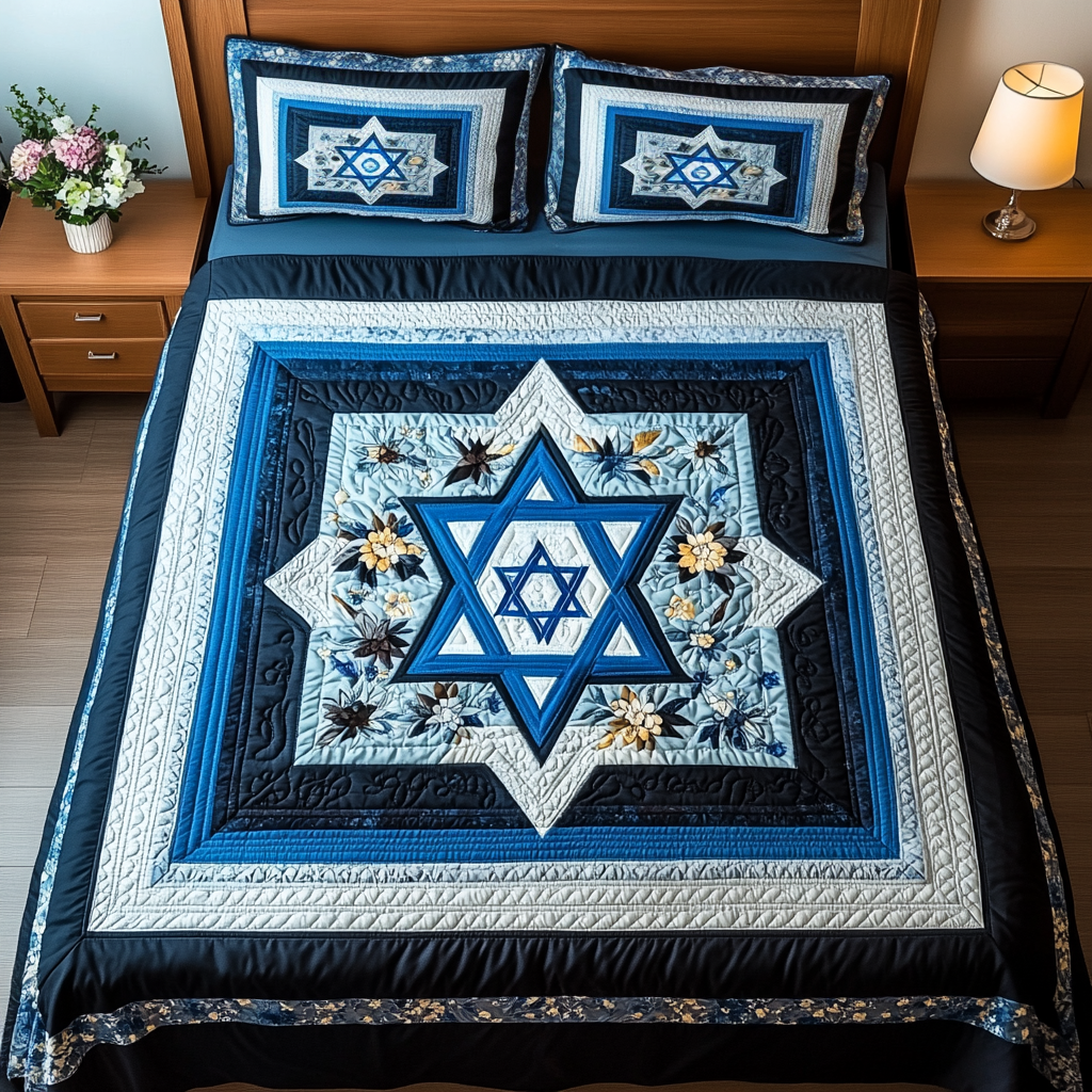 Jewish Star Of David DAI190225158 Quilt Bedding Set