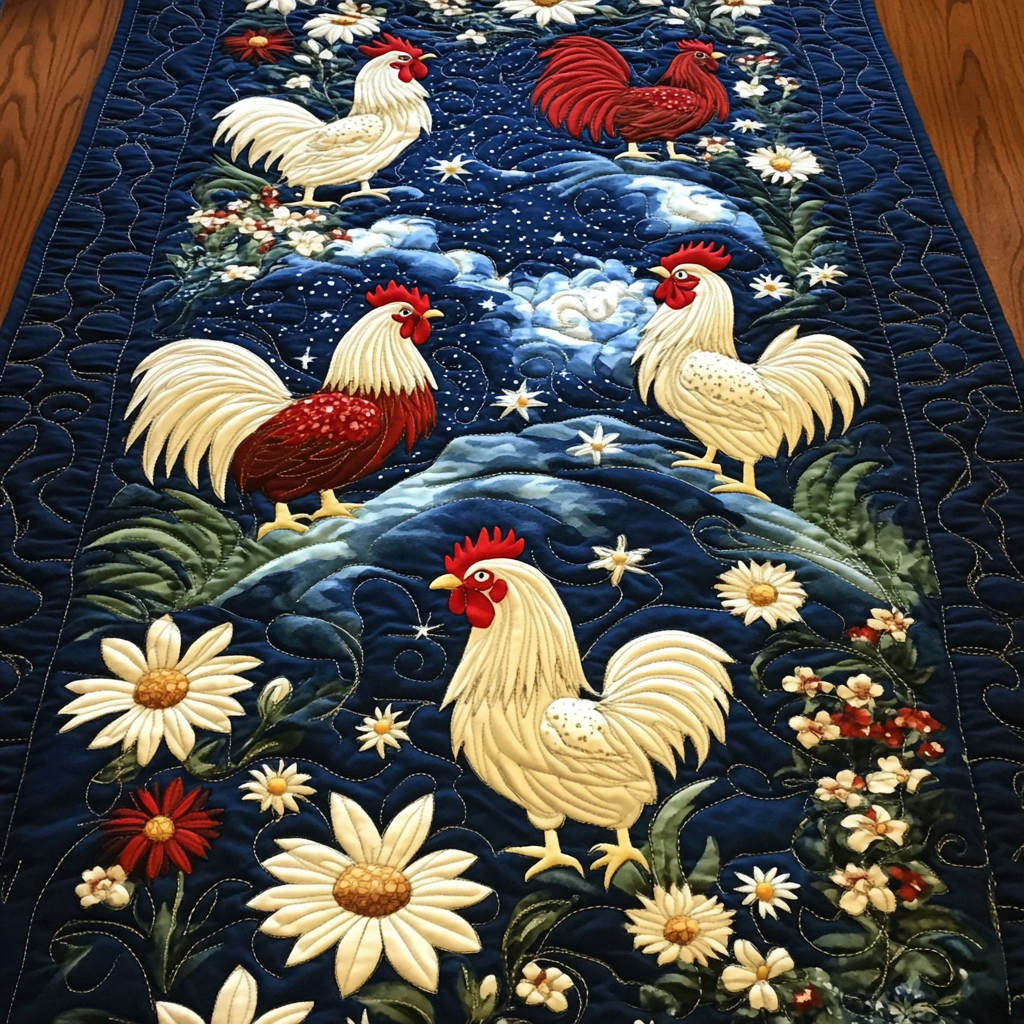 Chicken DAI110225374 Quilted Table Runner
