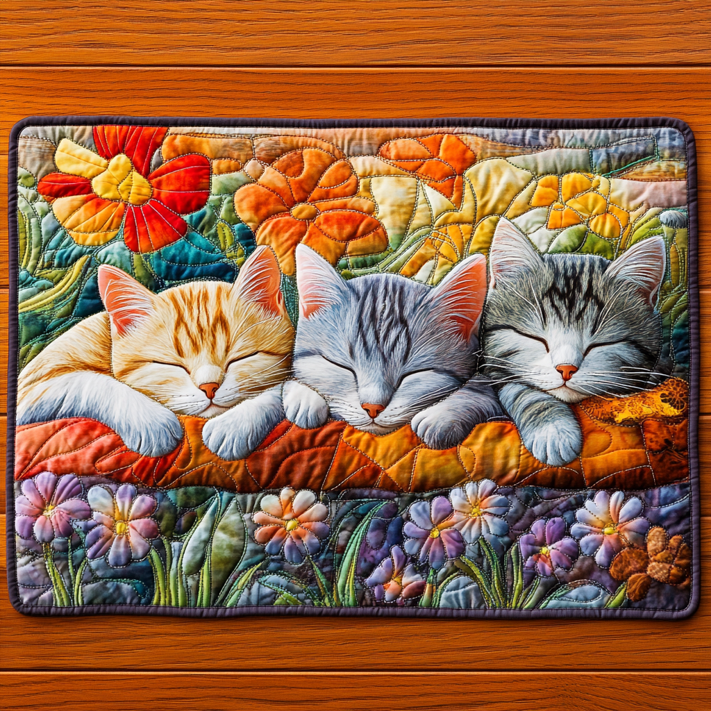 Sleeping Cat DAI090125276 Quilted Placemats