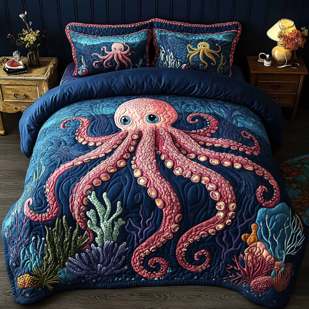 Octopus DAI110225238 Quilt Bedding Set