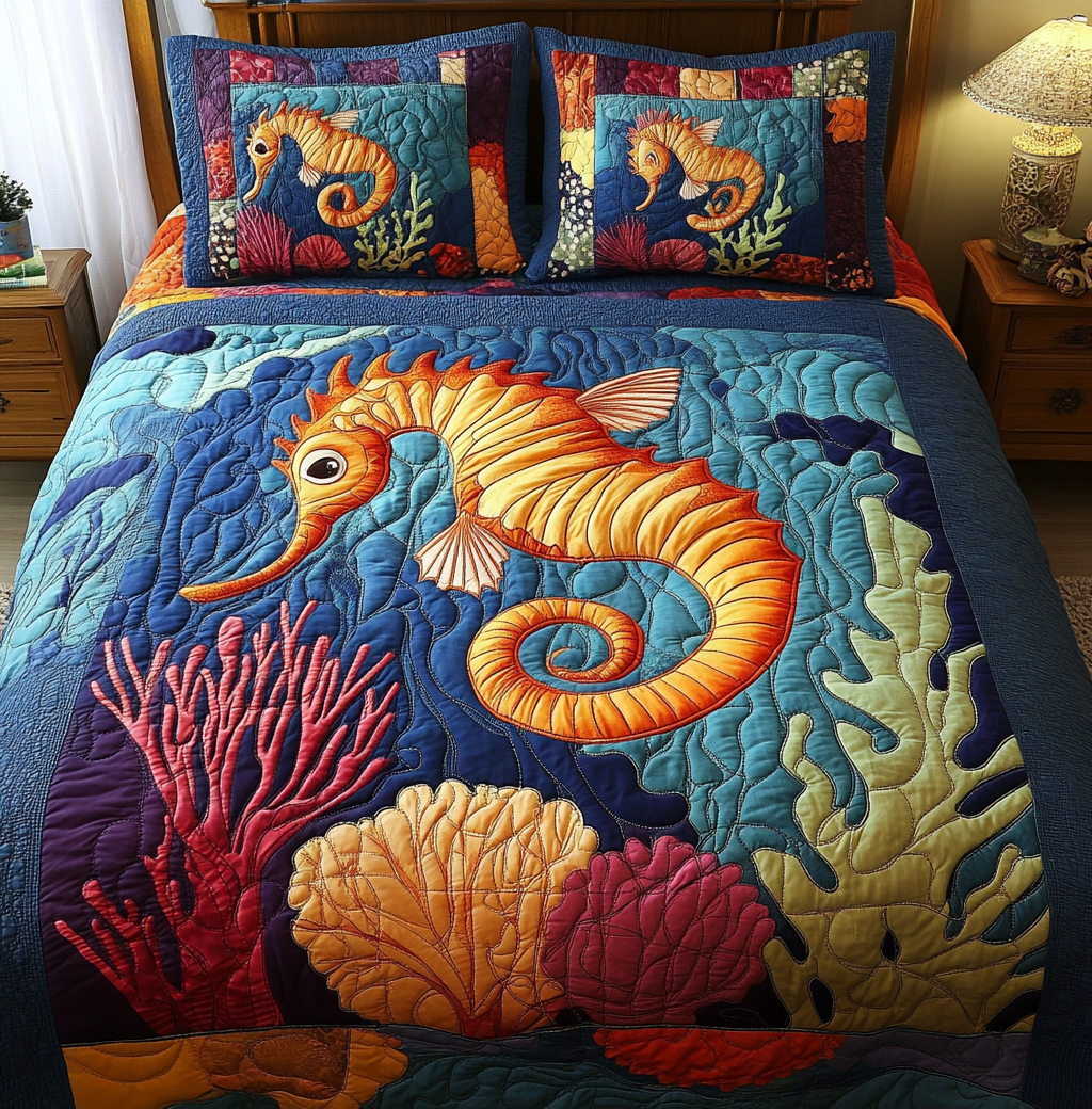 Seahorse DAI110225230 Quilt Bedding Set