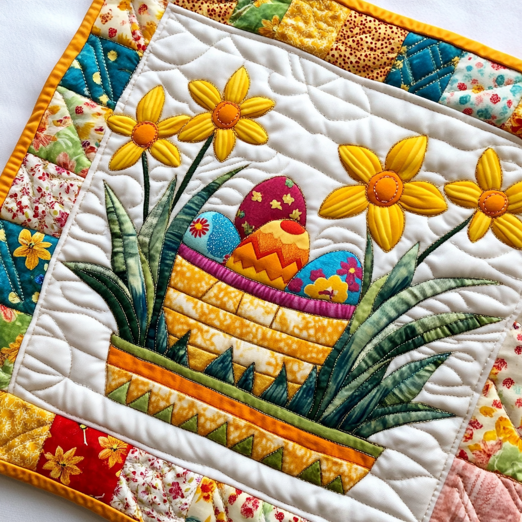Easter Egg DAI090125263 Quilted Placemats