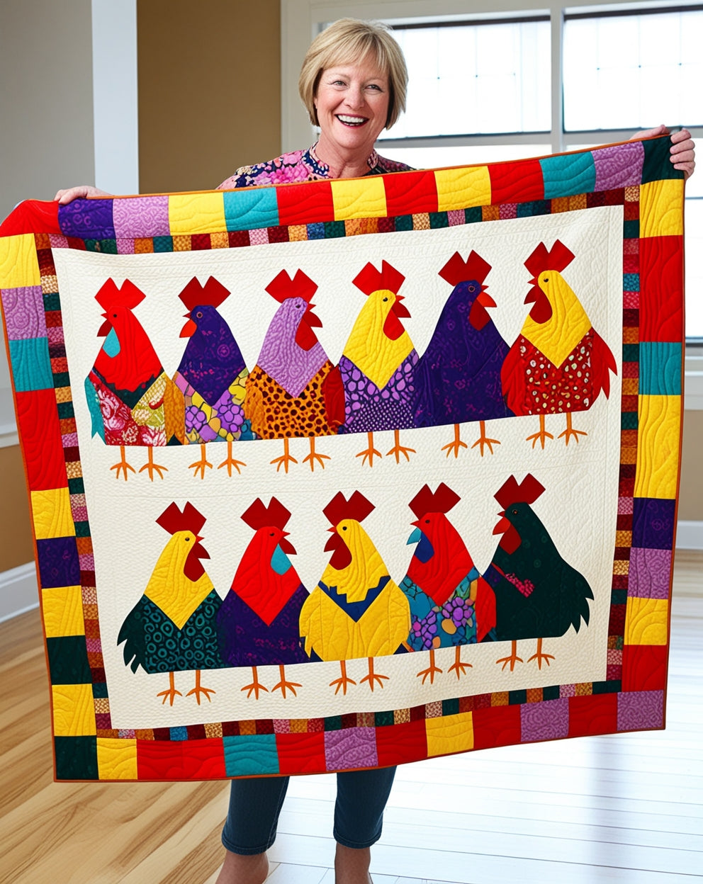 Chicken NTA281024209 Quilt Blanket