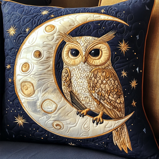 Celestial Owl DAI090125338 Quilted Pillow Case