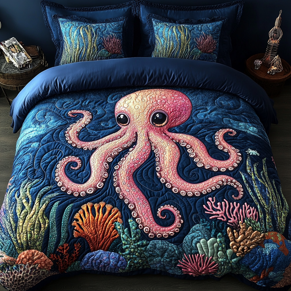 Octopus DAI110225237 Quilt Bedding Set