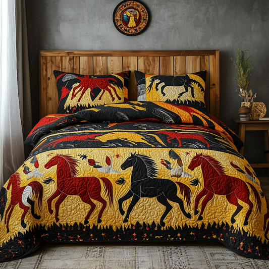 Native Horse TAI080824075 Quilt Bedding Set