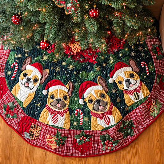 French Bulldog TAI041024201 Quilted Tree Skirt