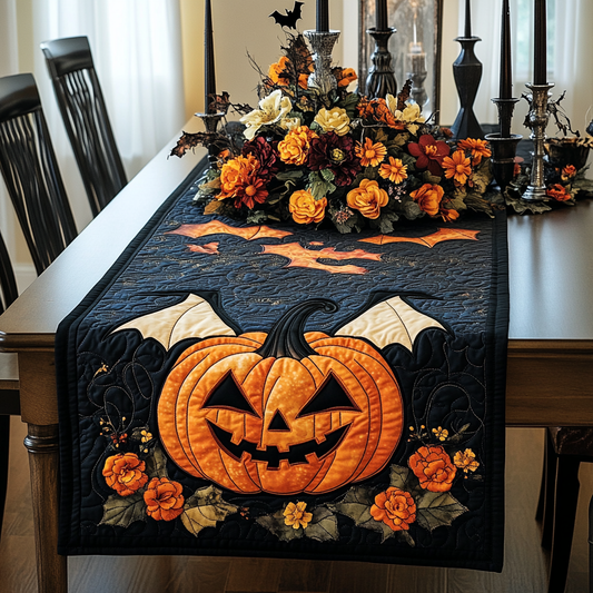 Halloween Pumpkin TAI021024210 Quilted Table Runner