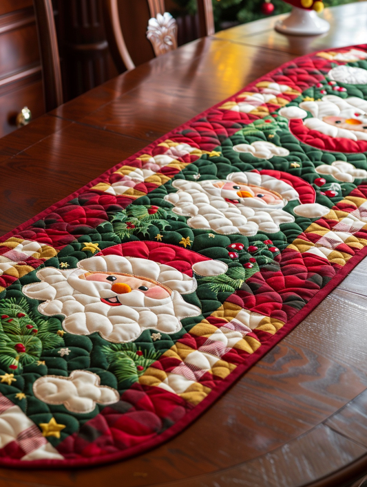 Christmas Santa TAI010824019 Quilted Table Runner