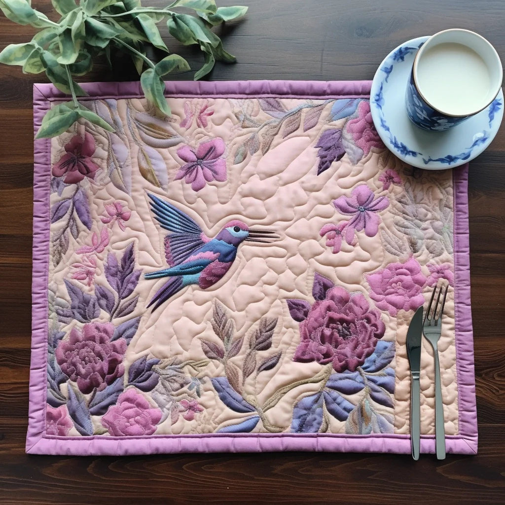 Hummingbird TAI040124290 Quilted Placemats