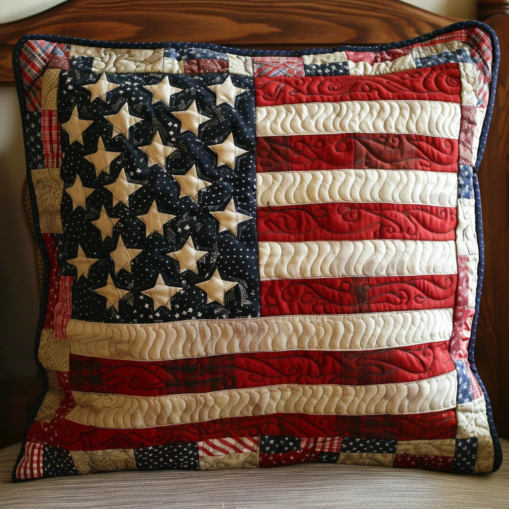 Patriotic TAI240424205 Quilted Pillow Case