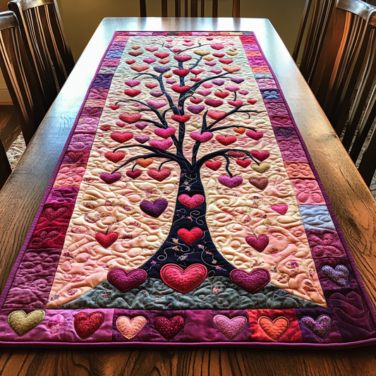 Tree Of Hearts DAI200125331 Quilted Table Runner